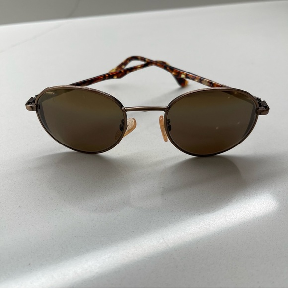 Rare Maui Jim Copper and tortoise framed polarized sunglasses - Picture 7 of 12